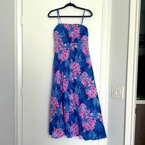 Lilly Pulitzer Jorgian Linen Midi Dress